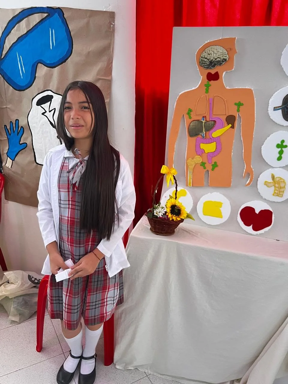 Jornada Científica de Barrancabermeja de un proyecto sobre el cuerpo humano.